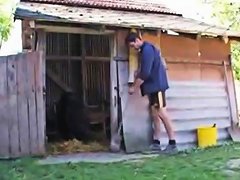 Farm Guy Fucks A Granny In Her Ass